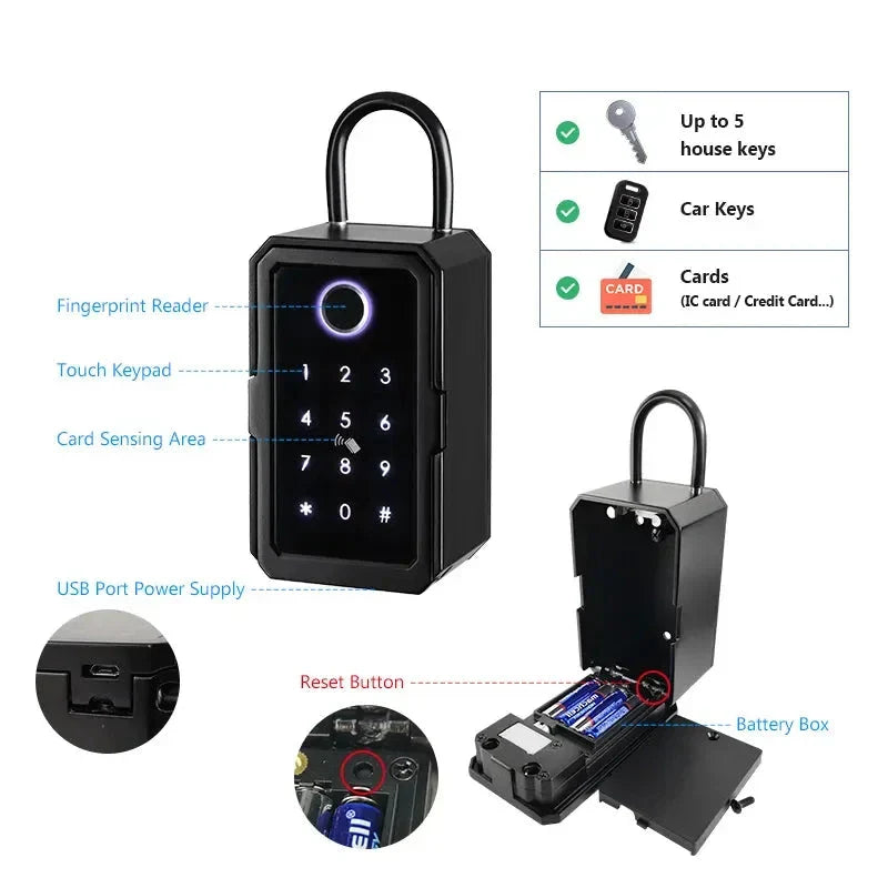 Fingerprint Wifi Security Key Box